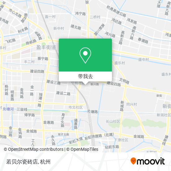 若贝尔瓷砖店地图
