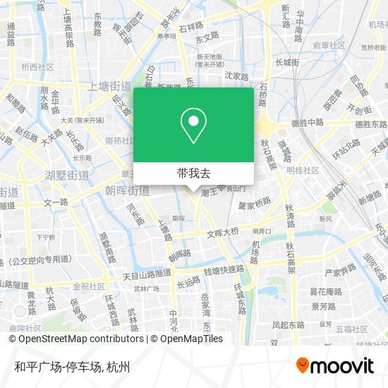 和平广场-停车场地图