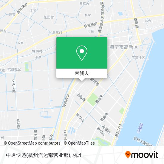 中通快递(杭州汽运部营业部)地图