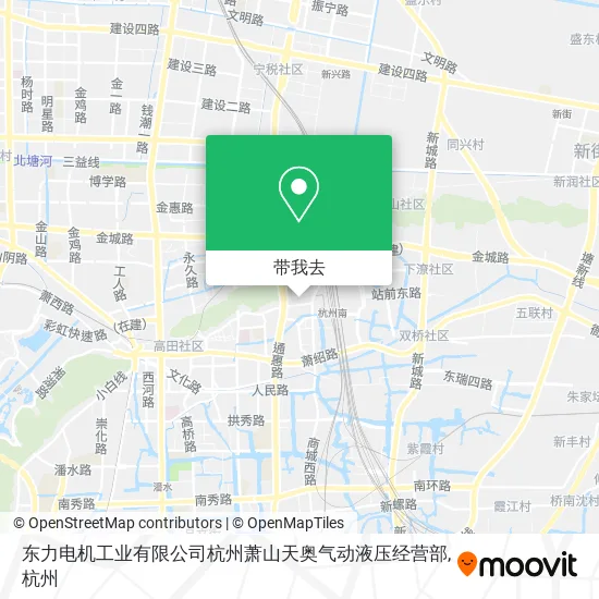 东力电机工业有限公司杭州萧山天奥气动液压经营部地图