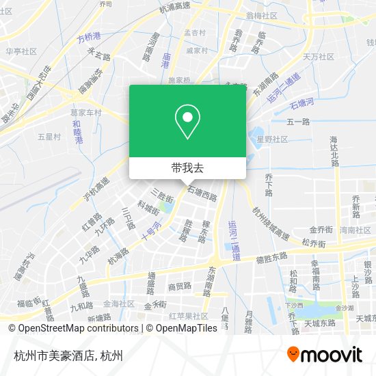 杭州市美豪酒店地图