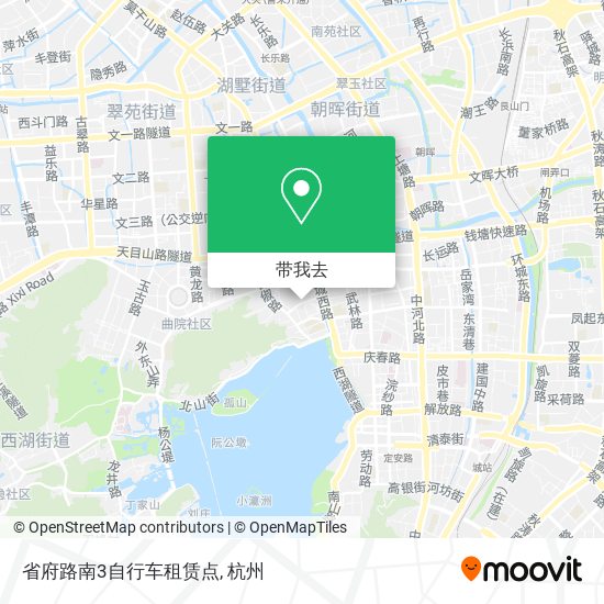 省府路南3自行车租赁点地图