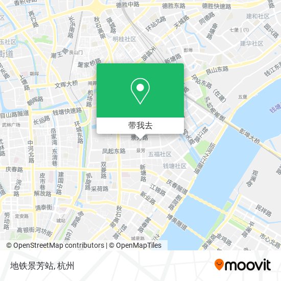 地铁景芳站地图