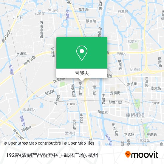 192路(农副产品物流中心-武林广场)地图