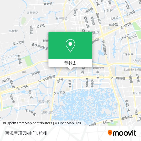 西溪里瑾园-南门地图