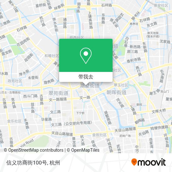 信义坊商街100号地图