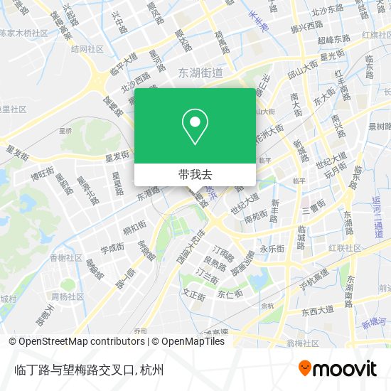 临丁路与望梅路交叉口地图