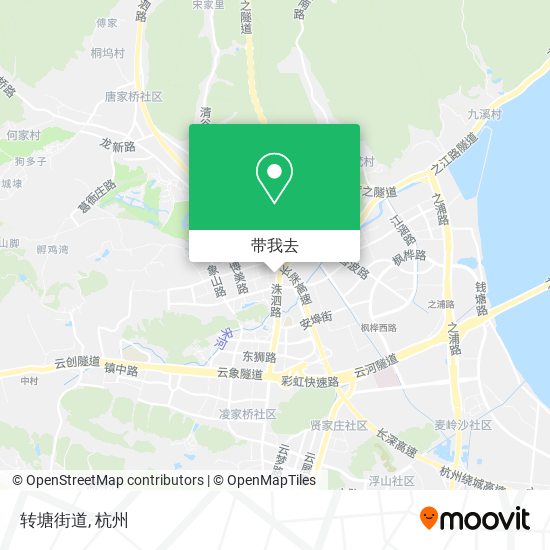 转塘街道地图