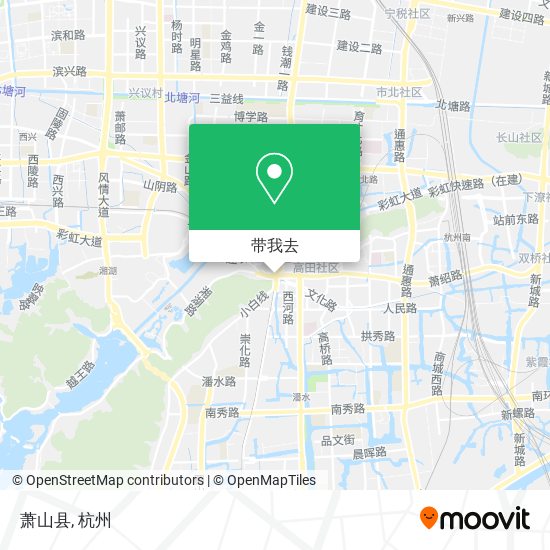 萧山县地图