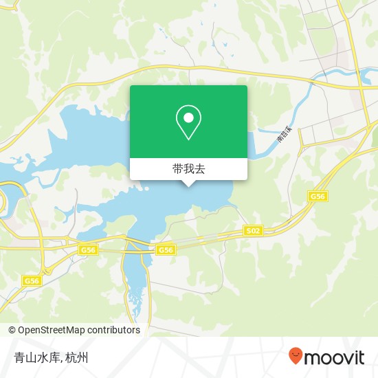 青山水库地图