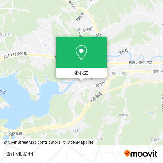 青山湖地图