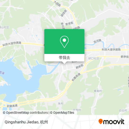 Qingshanhu Jiedao地图