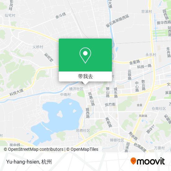 Yu-hang-hsien地图