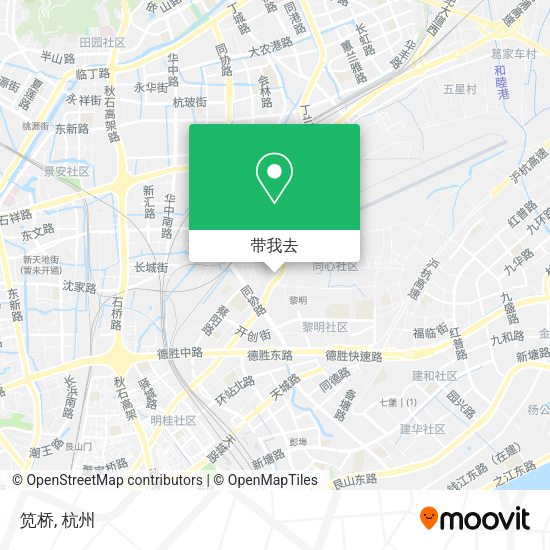 笕桥地图