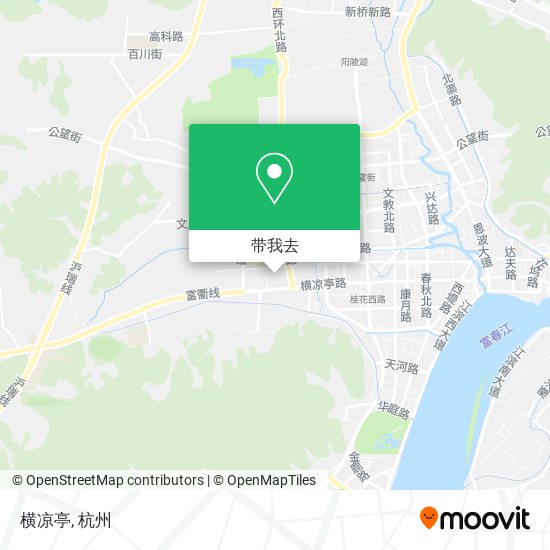 横凉亭地图