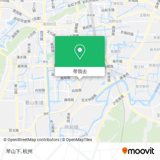 琴山下地图