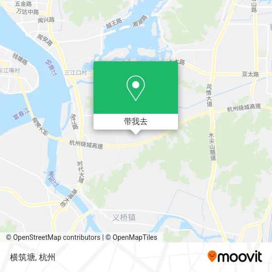 横筑塘地图