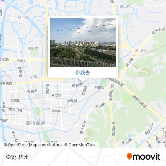 崇贤地图