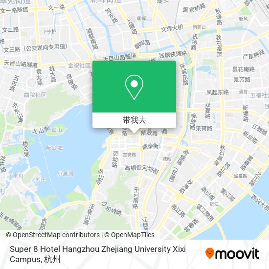 Super 8 Hotel Hangzhou Zhejiang University Xixi Campus地图