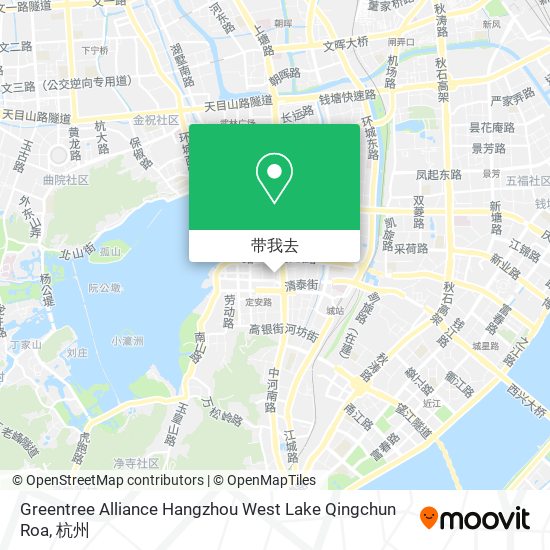 Greentree Alliance Hangzhou West Lake Qingchun Roa地图
