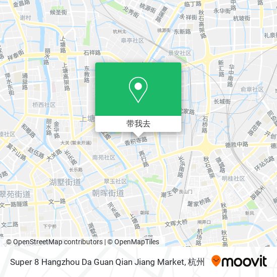 Super 8 Hangzhou Da Guan Qian Jiang Market地图
