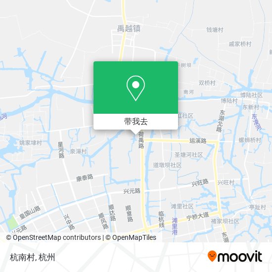 杭南村地图