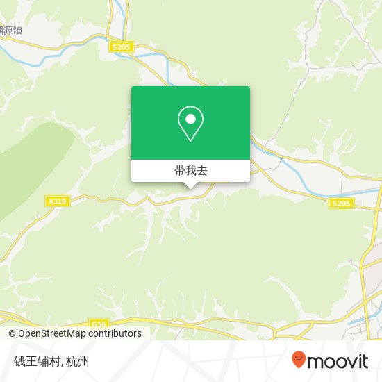 钱王铺村地图