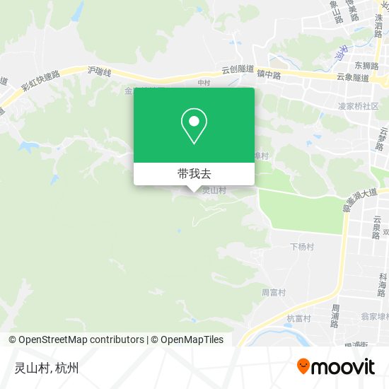 灵山村地图
