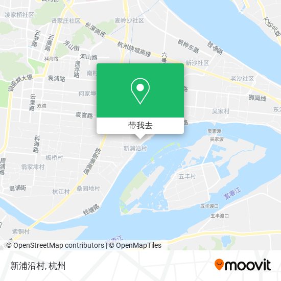 新浦沿村地图