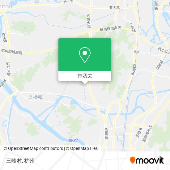 三峰村地图