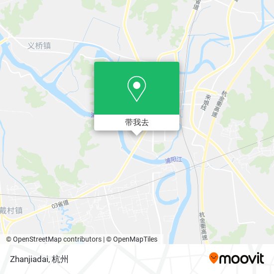 Zhanjiadai地图