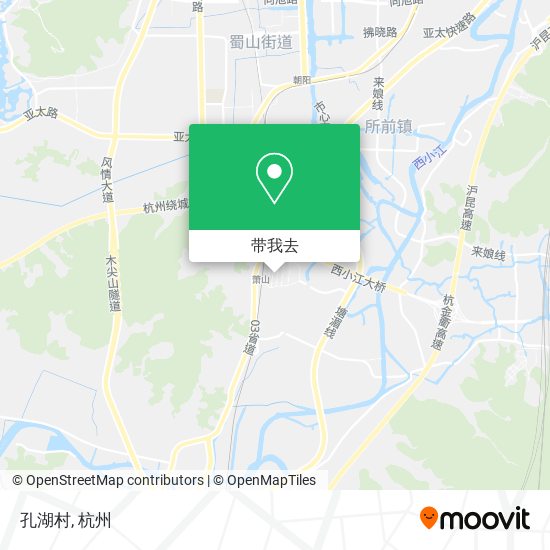 孔湖村地图