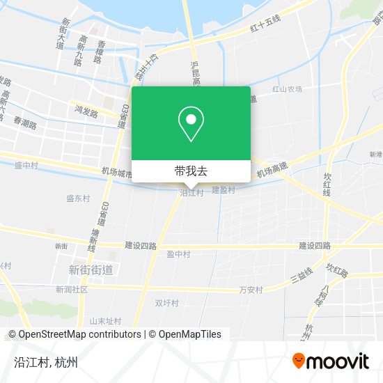沿江村地图