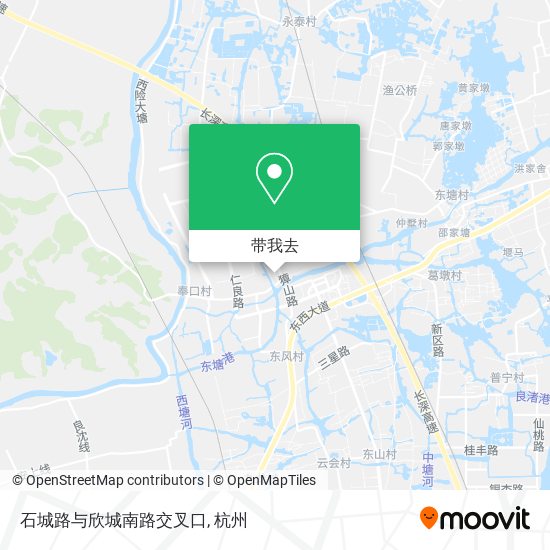 石城路与欣城南路交叉口地图