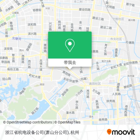 浙江省杭电设备公司(萧山分公司)地图