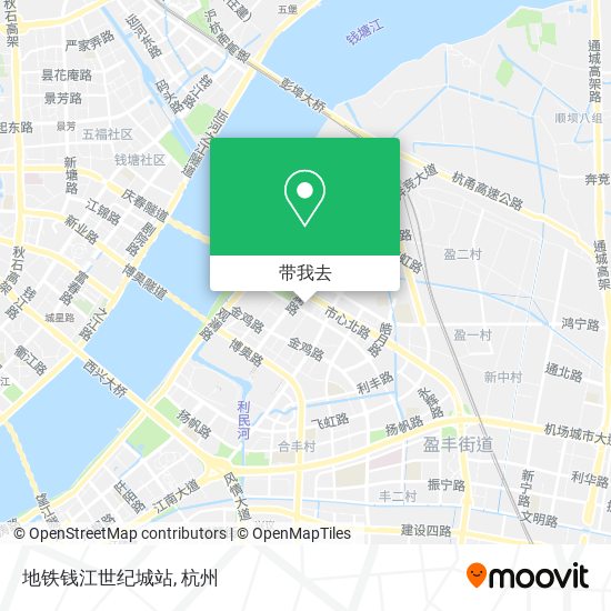 地铁钱江世纪城站地图