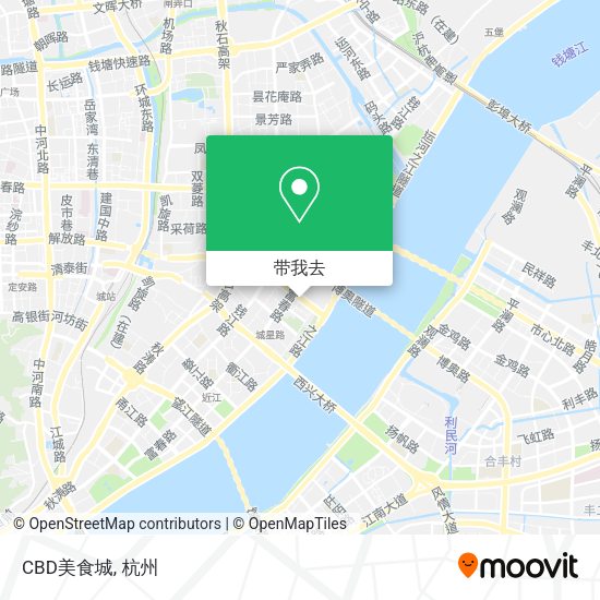 CBD美食城地图