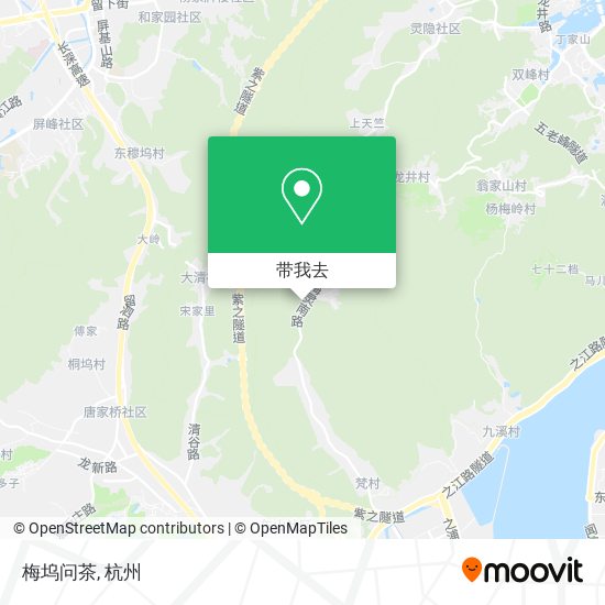 梅坞问茶地图