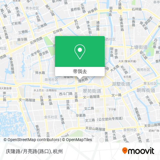 庆隆路/月亮路(路口)地图