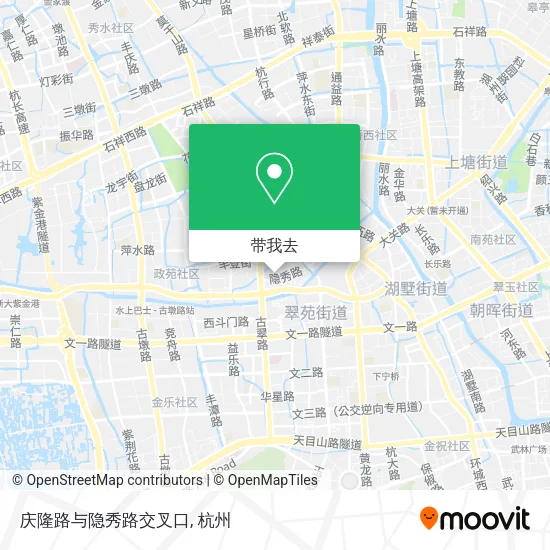庆隆路与隐秀路交叉口地图