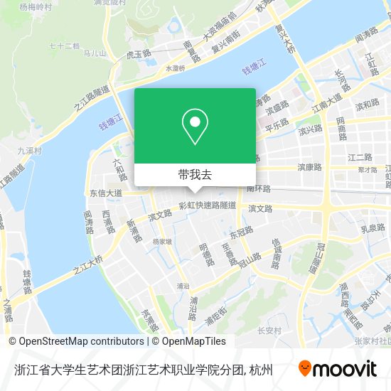 浙江省大学生艺术团浙江艺术职业学院分团地图