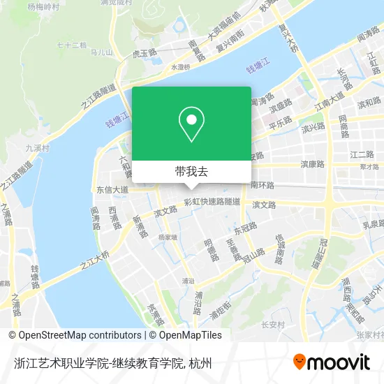 浙江艺术职业学院-继续教育学院地图