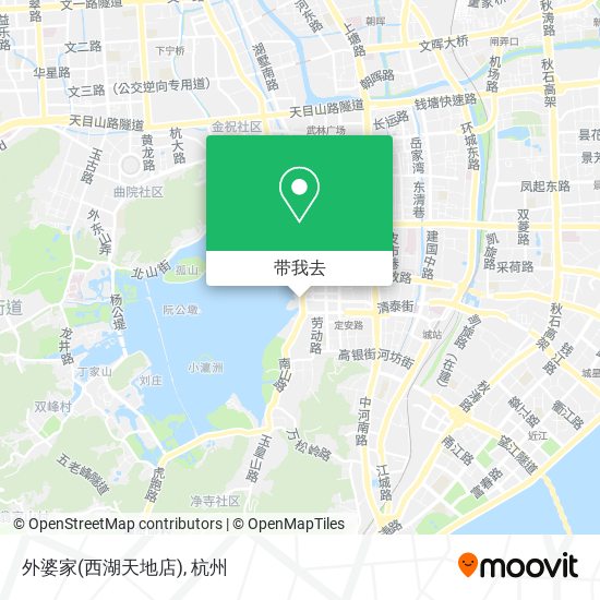 外婆家(西湖天地店)地图