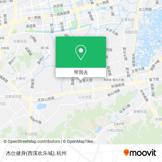 杰仕健身(西溪欢乐城)地图