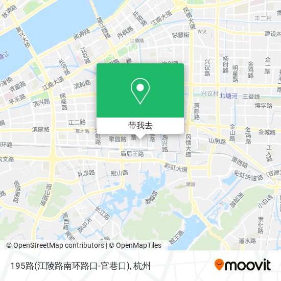195路(江陵路南环路口-官巷口)地图