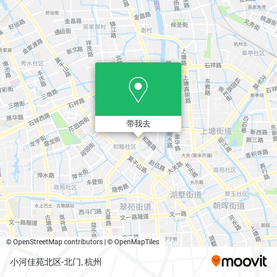 小河佳苑北区-北门地图
