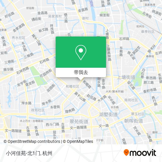 小河佳苑-北1门地图