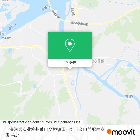 上海河远实业杭州萧山义桥镇田一红五金电器配件商店地图