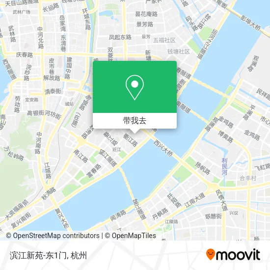 滨江新苑-东1门地图