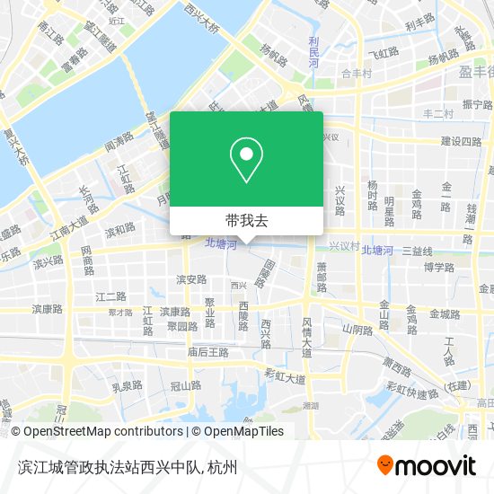 滨江城管政执法站西兴中队地图